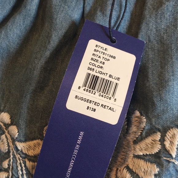 NWT Rebecca Minkoff XS Rita Top - Picture 2 of 3